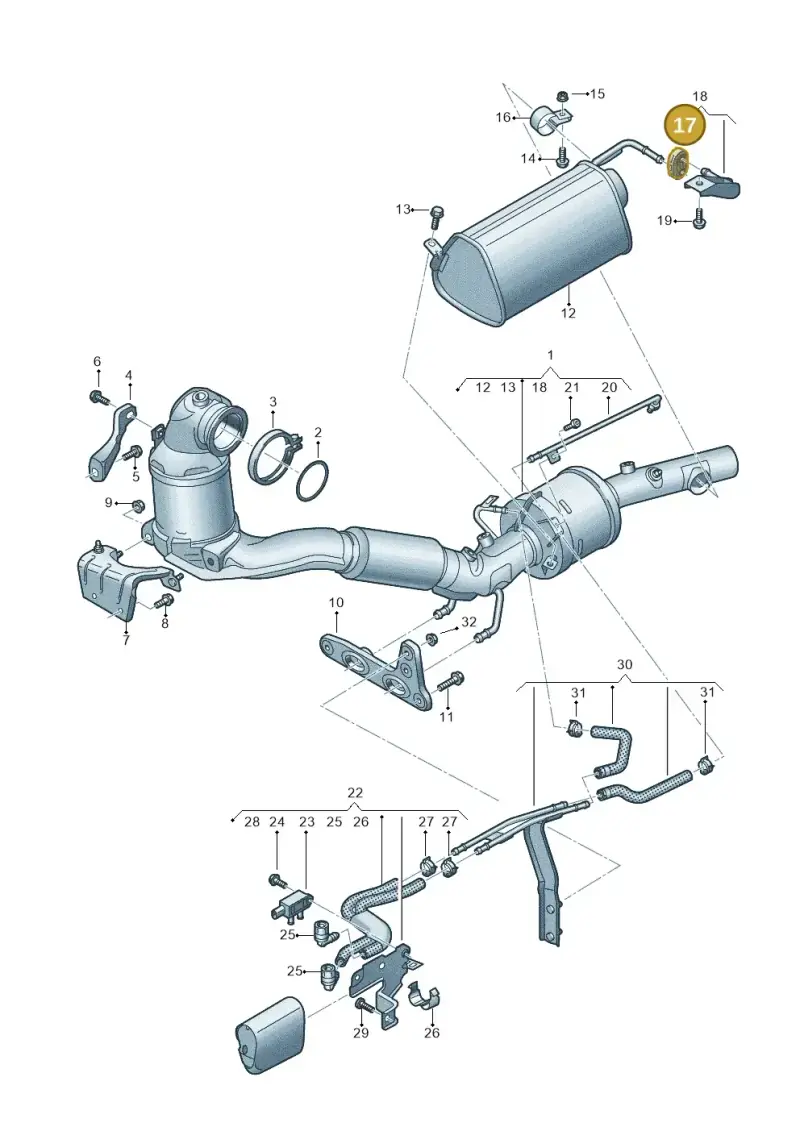 7T0253147 — Volkswagen Multivan (2021-) diagram 7t0253205, position 17