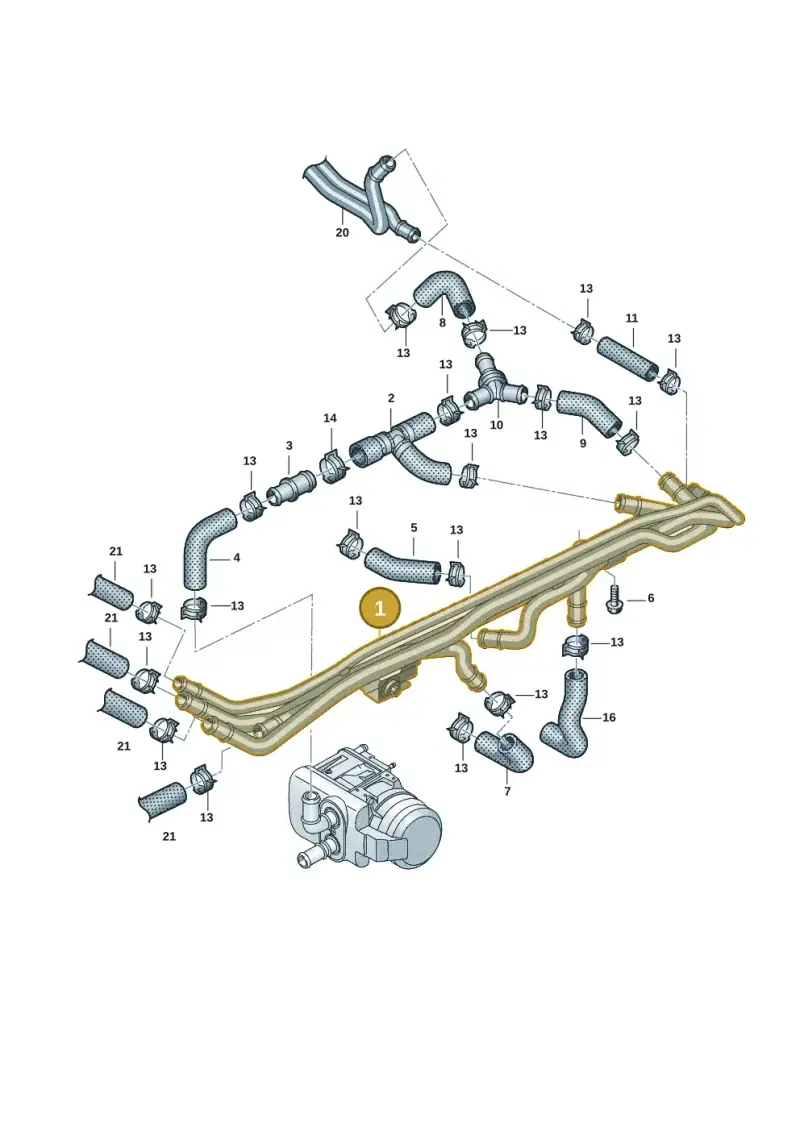 7T0815098D — Volkswagen Multivan (2021-) diagram 7t0819704, position 1