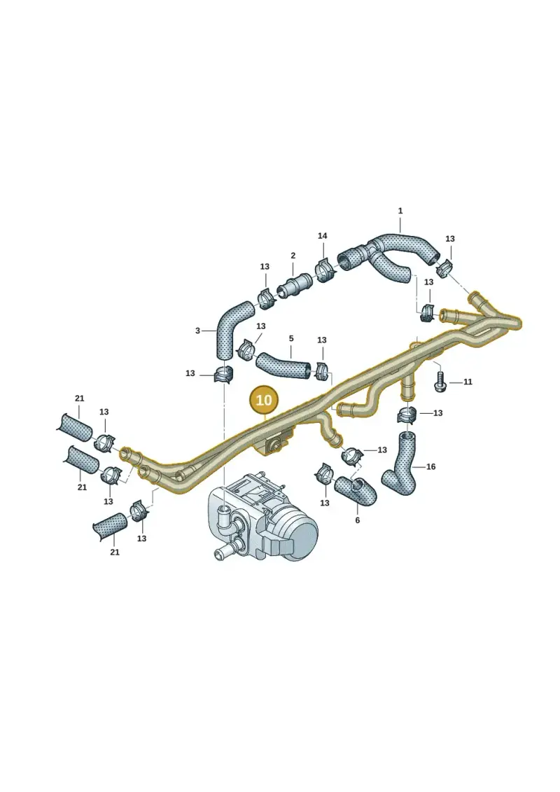 7T0815098E — Volkswagen Multivan (2021-) diagram 7t0819703, position 10