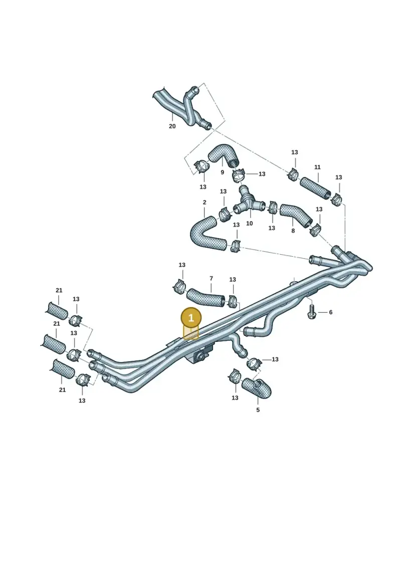 7T0815098F — Volkswagen Multivan (2021-) diagram 7t0819705, position 1