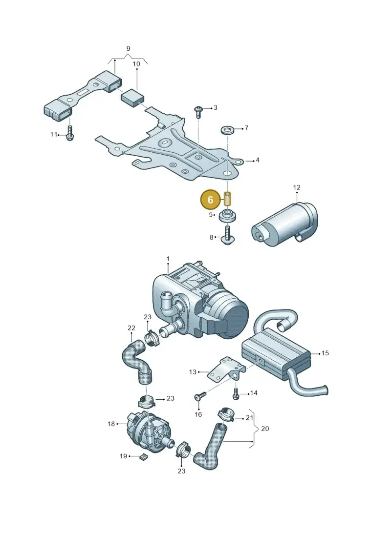 7T0819137 — Volkswagen Multivan (2021-) diagram 7t0819660, position 6