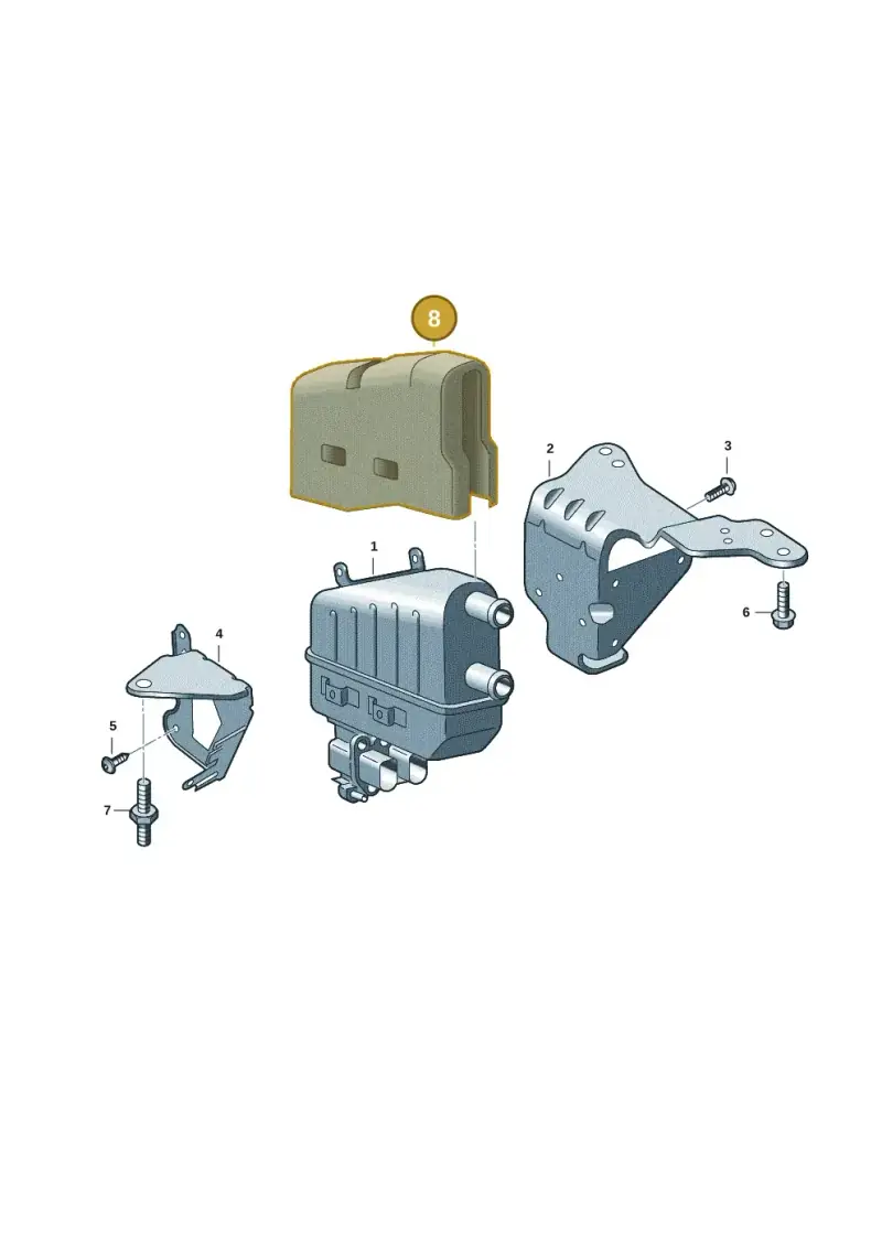 7T0819164 — Volkswagen Multivan (2021-) diagram 7t0819500, position 8