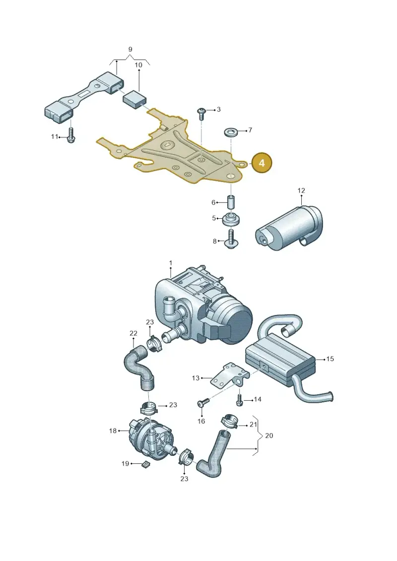 7T0819263 — Volkswagen Multivan (2021-) diagram 7t0819660, position 4