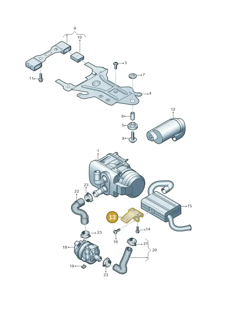 7T0819267 — Volkswagen Multivan (2021-) diagram 7t0819660, position 13