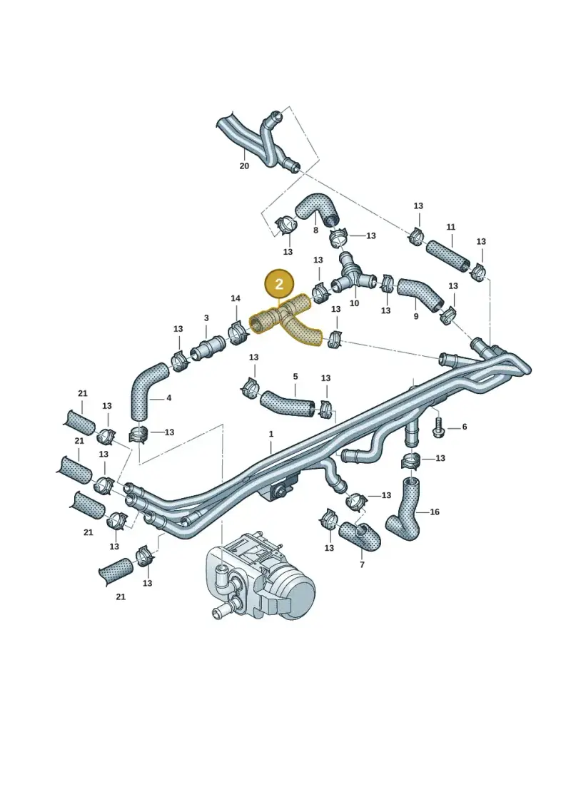 7T0819308 — Volkswagen Multivan (2021-) diagram 7t0819704, position 2