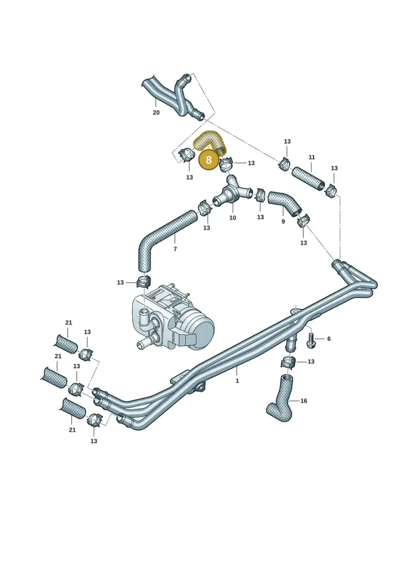 7T0819318 — Volkswagen Multivan (2021-) diagram 7t0819701, position 8