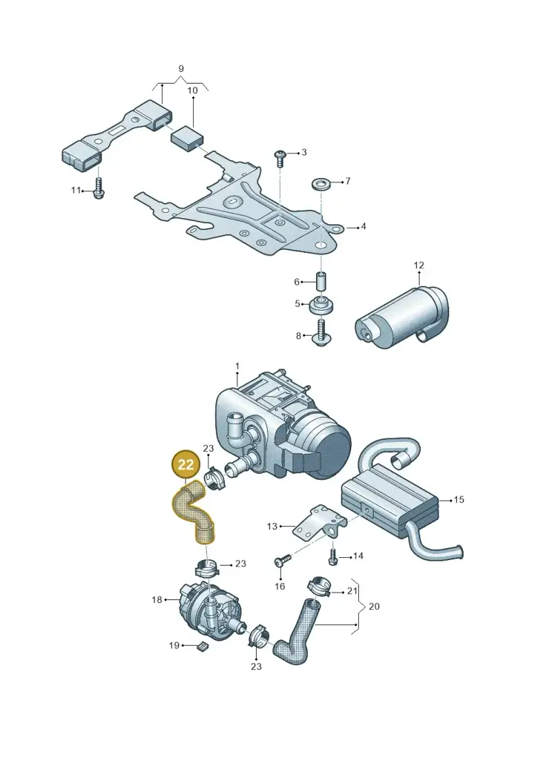 7T0819330 — Volkswagen Multivan (2021-) diagram 7t0819660, position 22