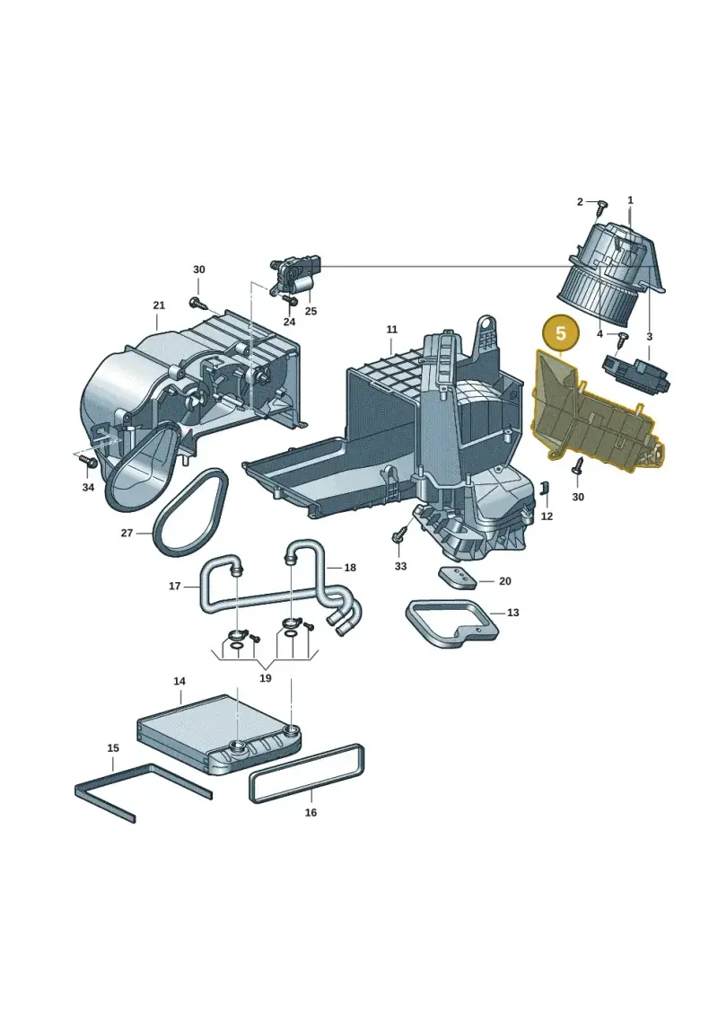 7T0819358 — Volkswagen Multivan (2021-) diagram 7t0819100, position 5