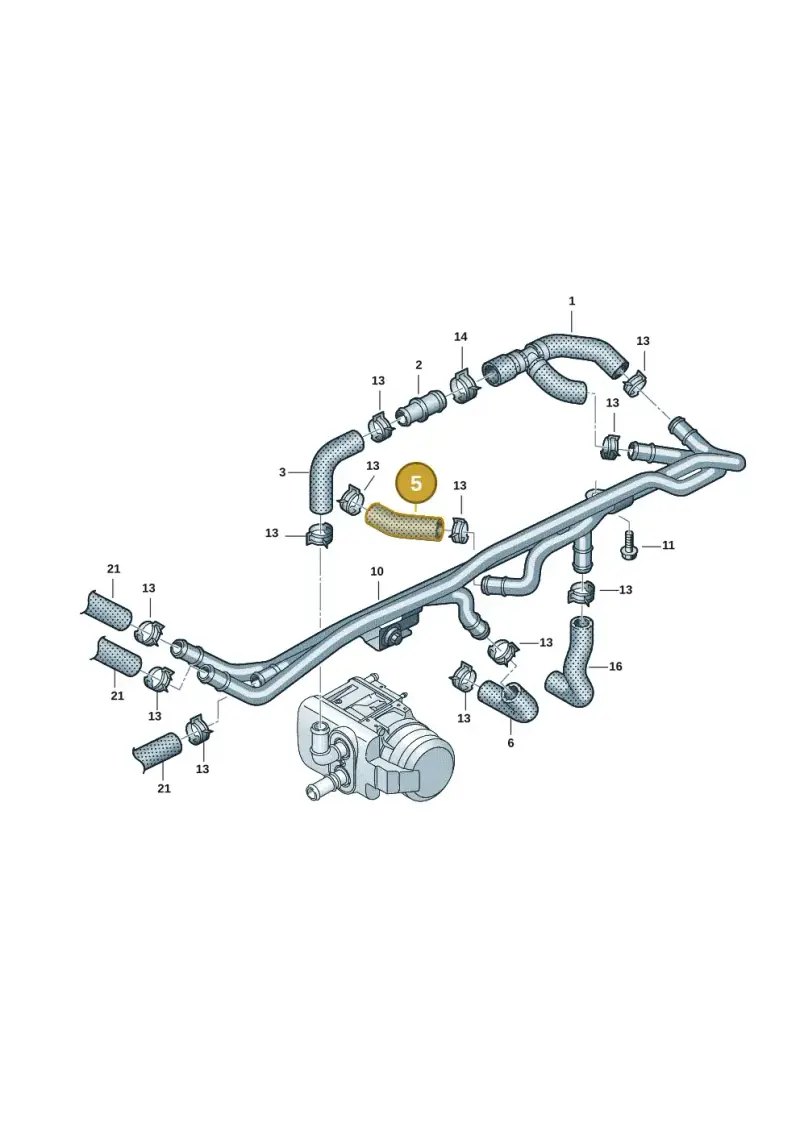 7T0819370A — Volkswagen Multivan (2021-) diagram 7t0819703, position 5