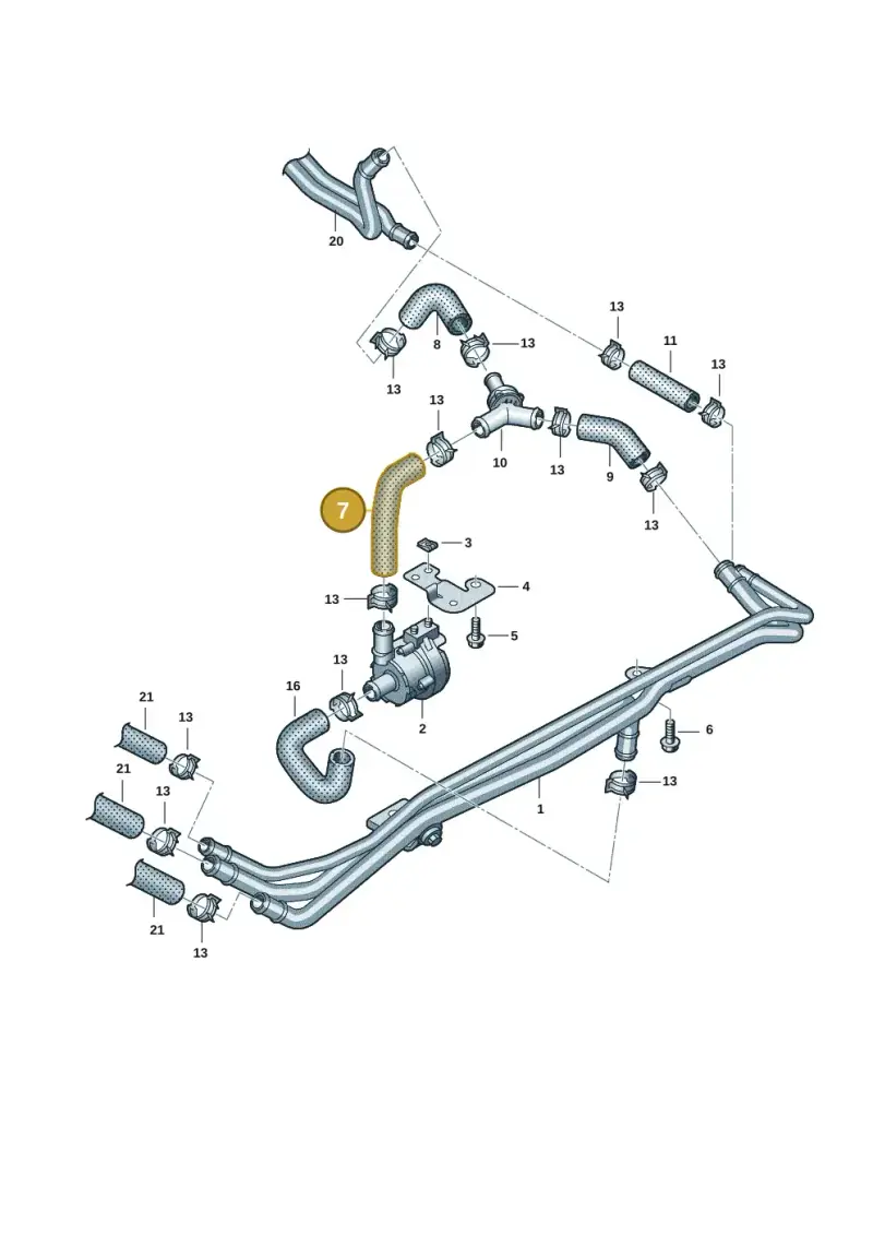 7T0819372 — Volkswagen Multivan (2021-) diagram 7t0819702, position 7