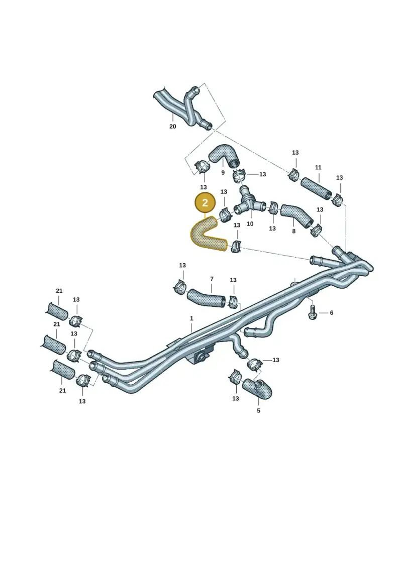 7T0819673 — Volkswagen Multivan (2021-) diagram 7t0819705, position 2