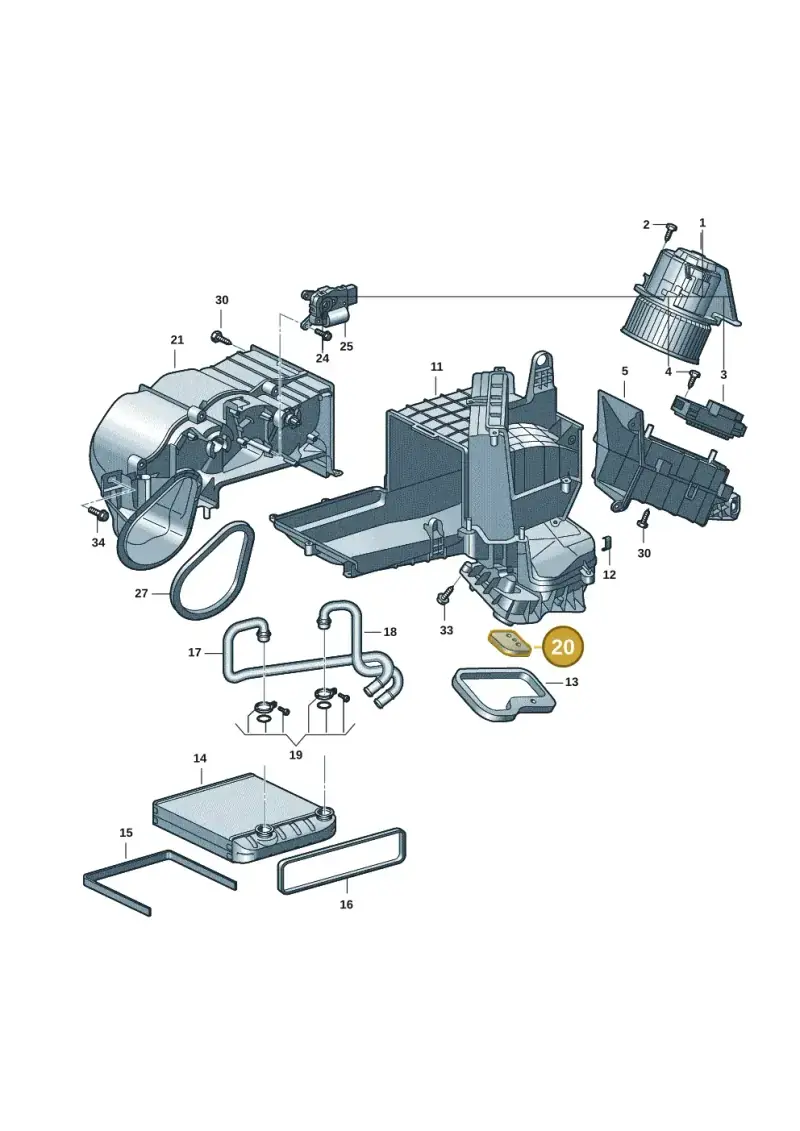 7T0820100 — Volkswagen Multivan (2021-) diagram 7t0819100, position 20