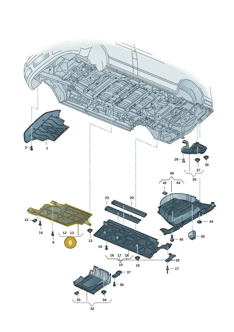 7T0825202C — Volkswagen Multivan (2021-2025) diagram 7t0825000, position 6