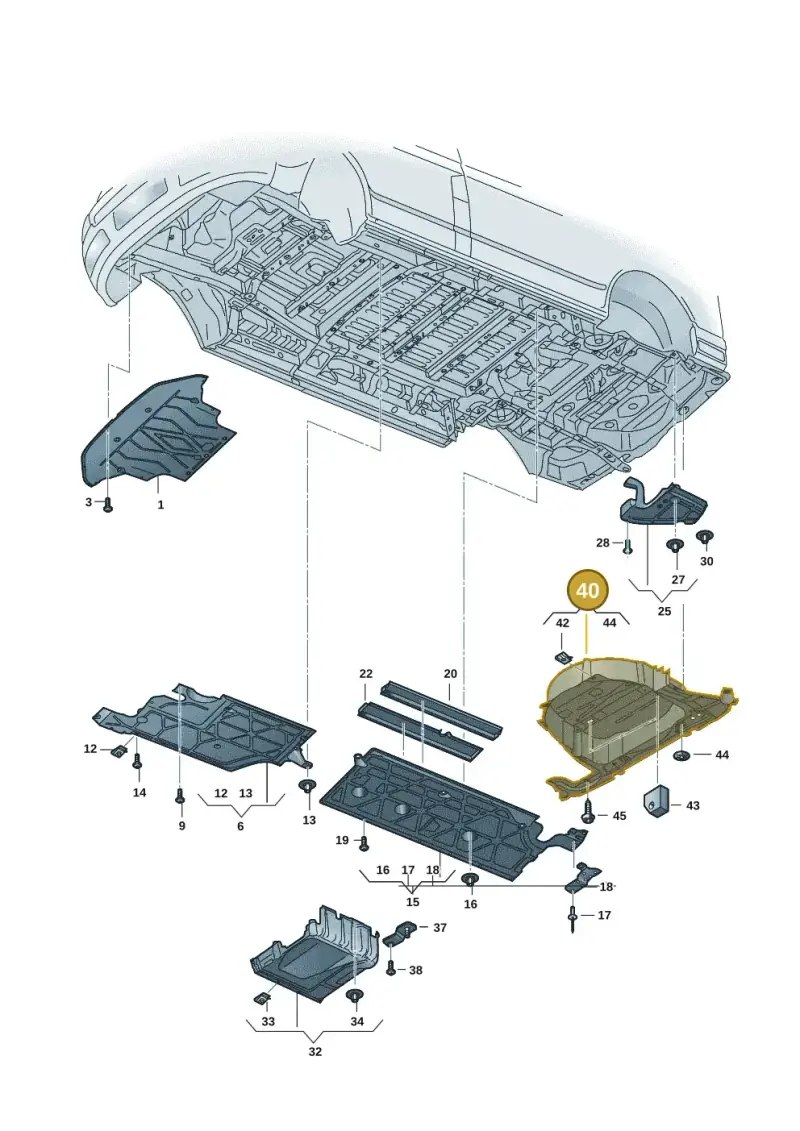7T0825521L — Volkswagen Multivan (2021-) diagram 7t0825000, position 40