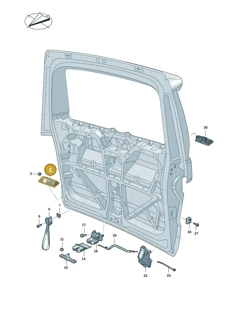 7T0827229 — Volkswagen Multivan (2021-) diagram 7t0827100, position 1