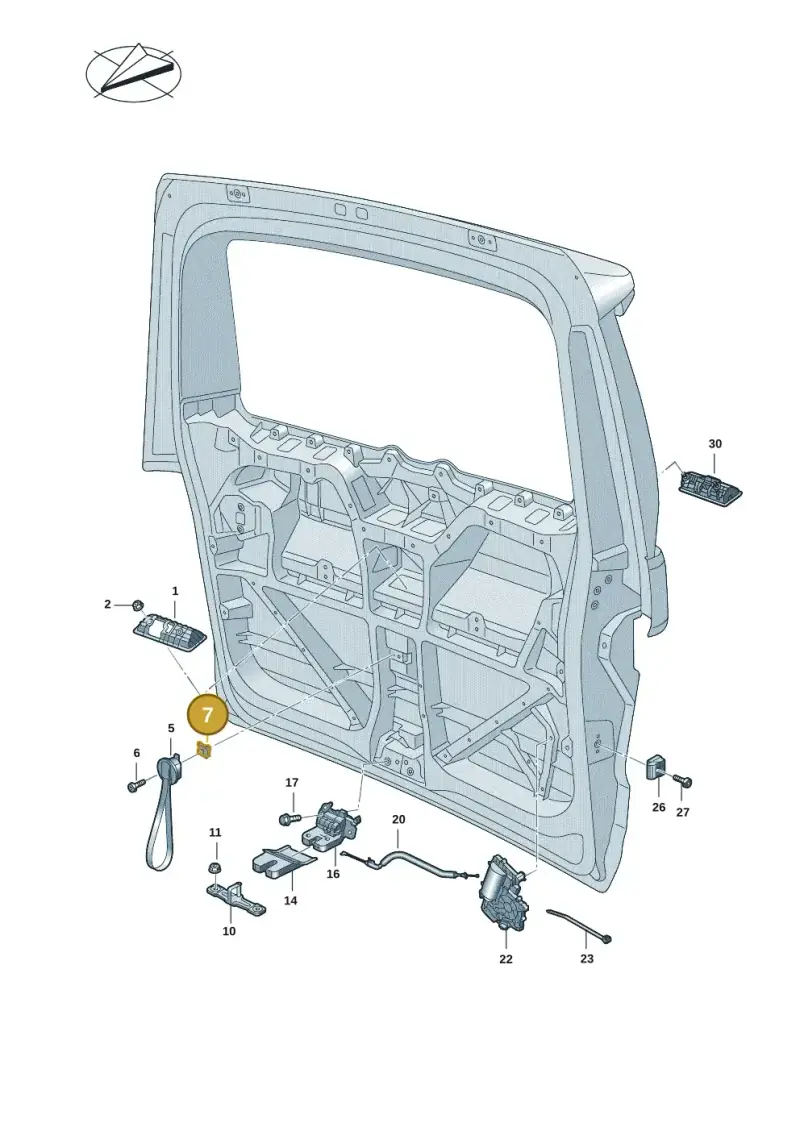7T0898587B — Volkswagen Multivan (2021-) diagram 7t0827100, position 7