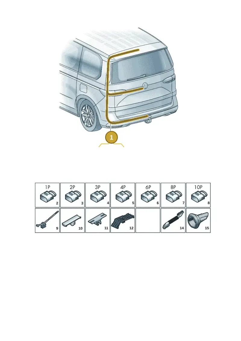 7T0971145J — Volkswagen Multivan (2021-2025) diagram 7t0972810, position 1