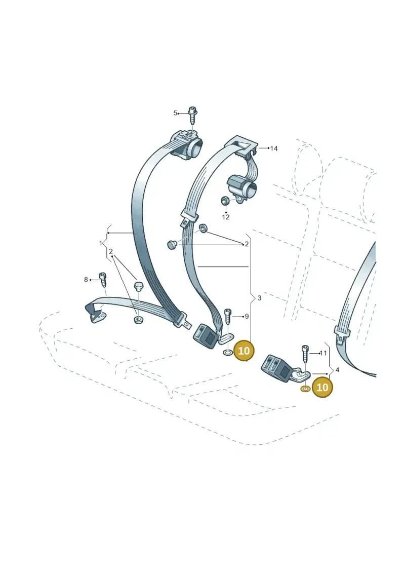 803019813 — Volkswagen Jetta (2013-2014) diagram 420857700, position 10