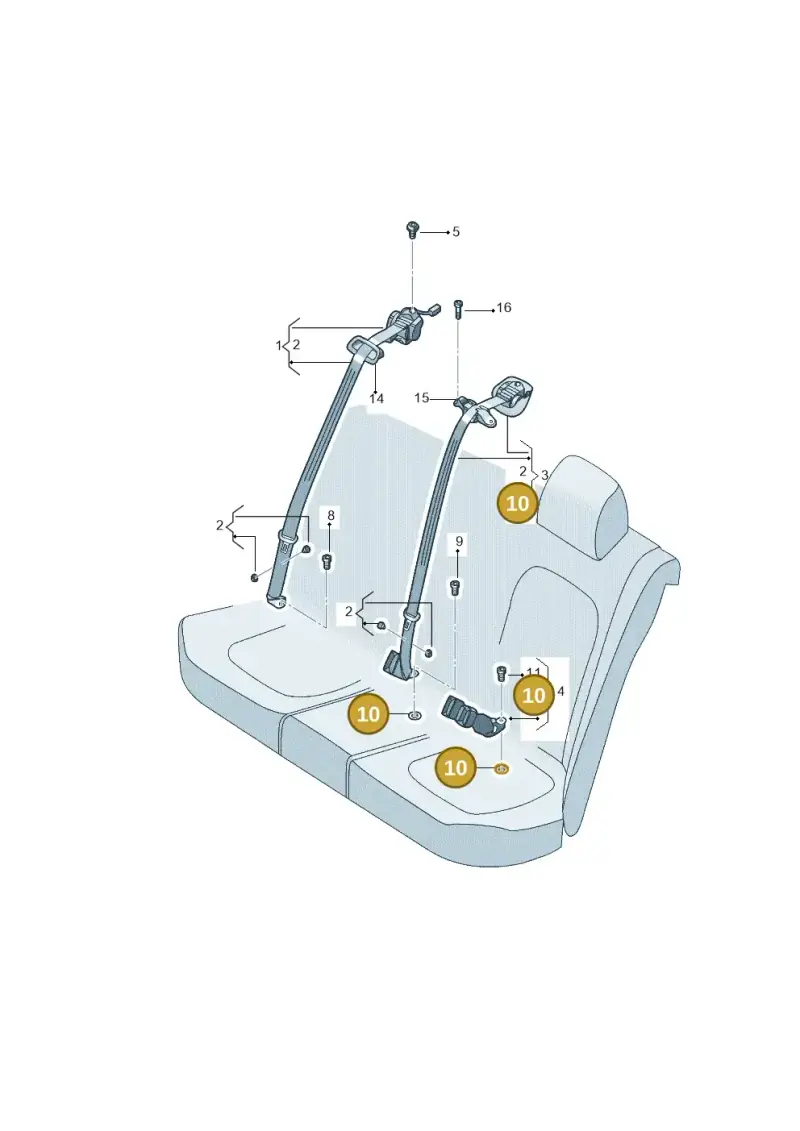 803019813 — Volkswagen Jetta 2.0 (2015-2015) diagram 692857700, position 10