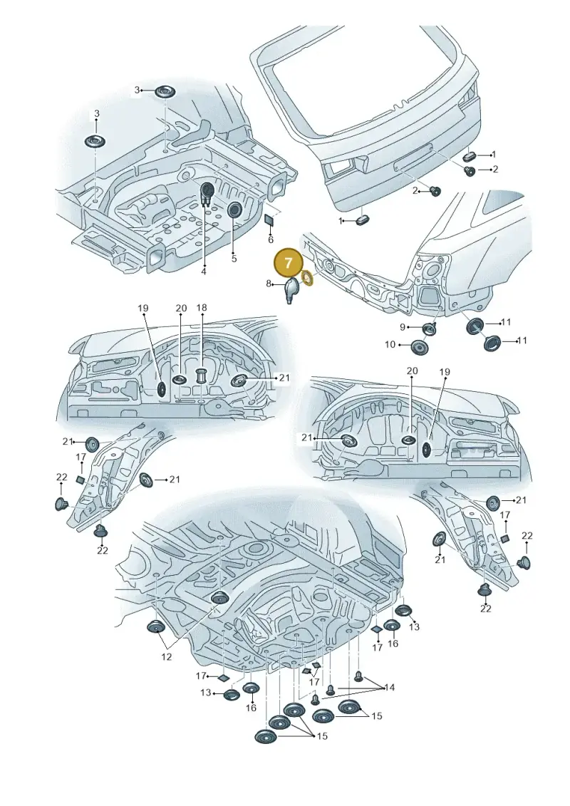 803803583B — Audi RS6 Avant (2013-2018) diagram 758803360, position 7