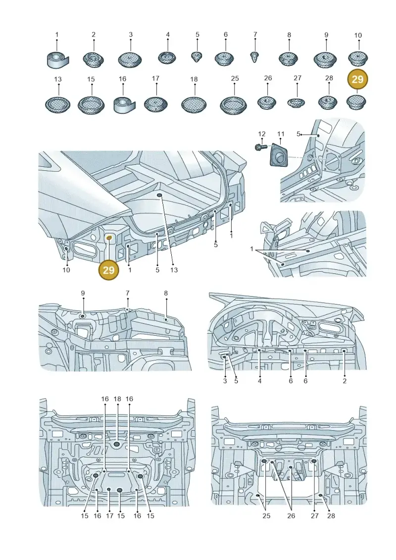 803803583B — Audi A6 (2018-2025) diagram 435803360, position 29