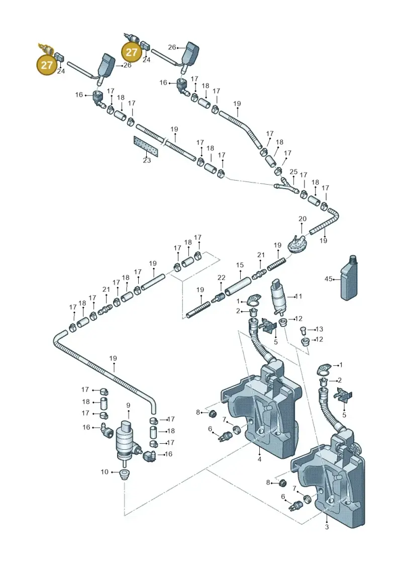810971989 — Volkswagen Polo (2012-2014) diagram 672955100, position 27