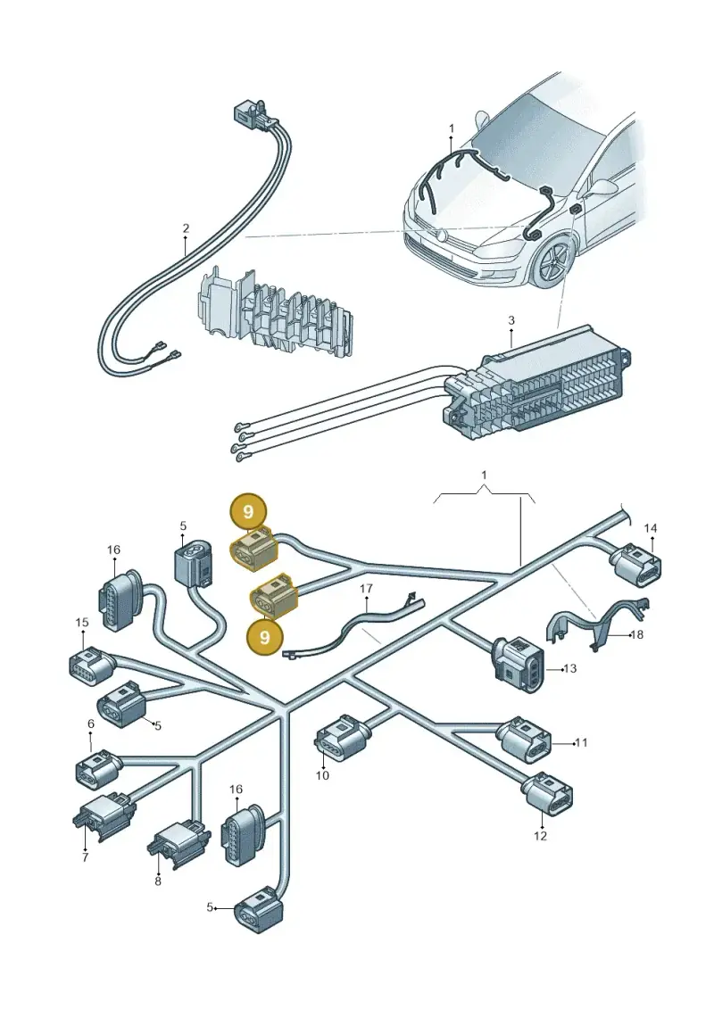810971989 — Volkswagen Polo 1.4 BlueMotion (2014-2017) diagram 773971700, position 9