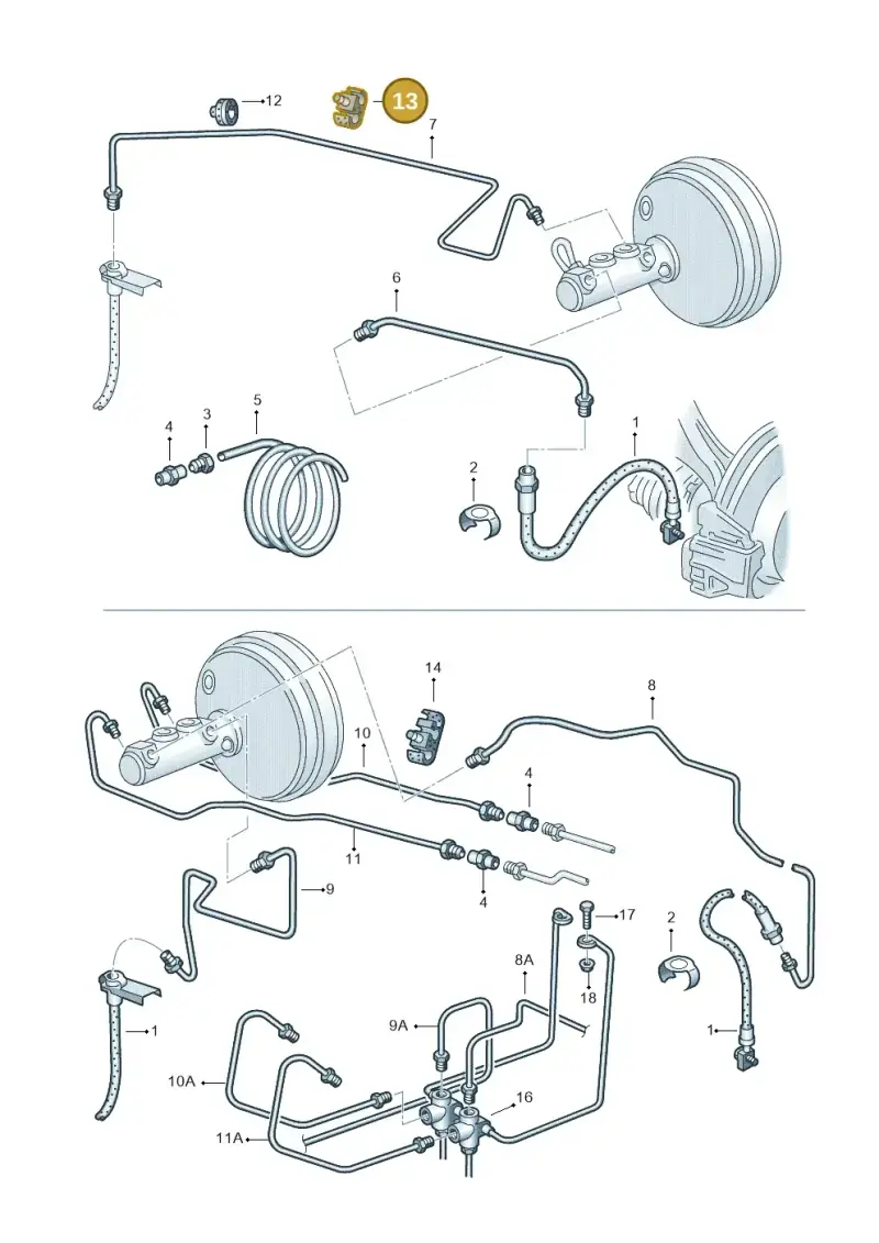 811611797 — Volkswagen LUPO/3L TDI (2003-2005) diagram 158611200, position 13
