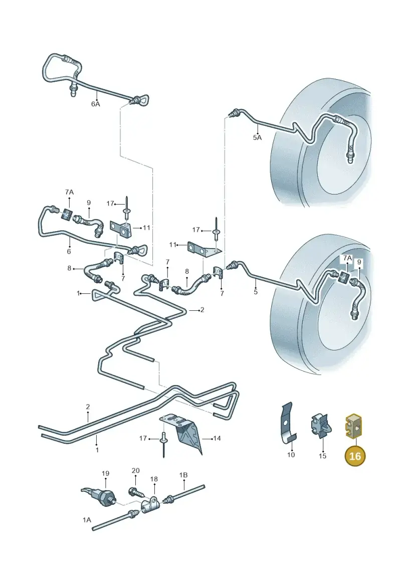 811611797 — Volkswagen Sharan (2008-2010) diagram 244611300, position 16