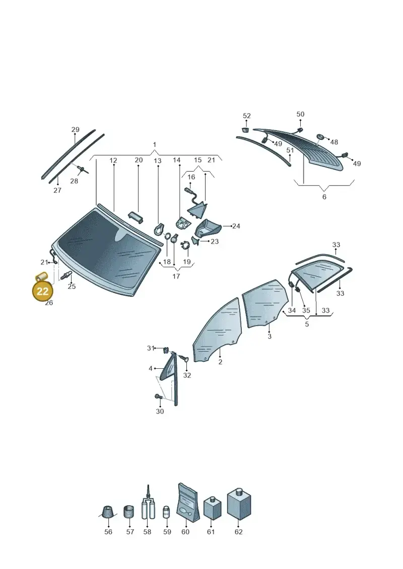 811971790A — Audi Q7 (2015-2025) diagram 859845000, position 22