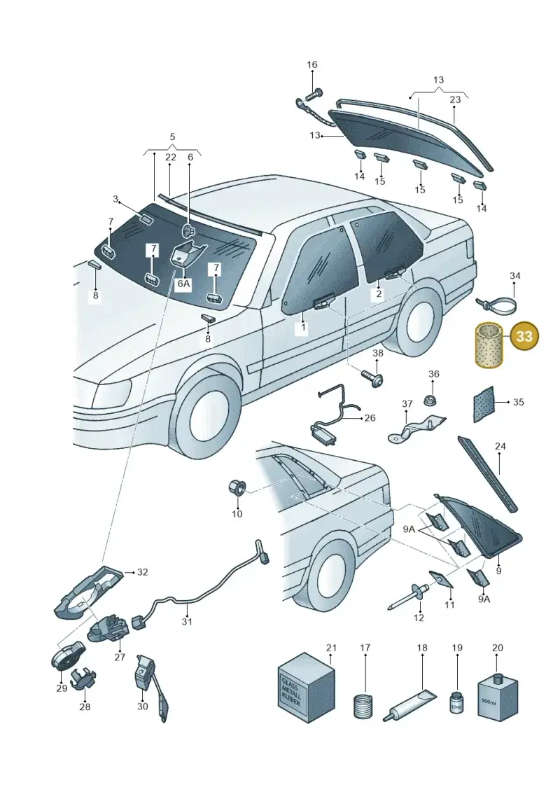811971790B — Audi A8/S8/qu. lang (2003-2007) diagram 291845000, position 33