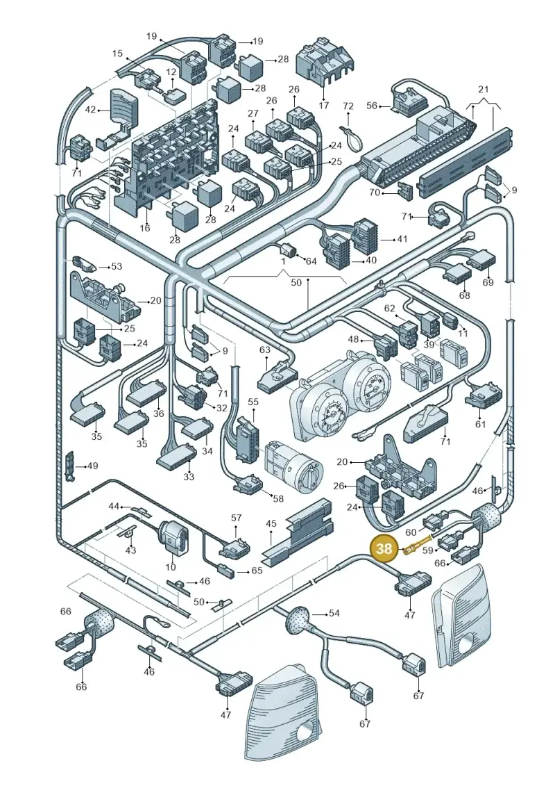 813972924 — Volkswagen LUPO/3L TDI (2003-2005) diagram 231972430, position 38