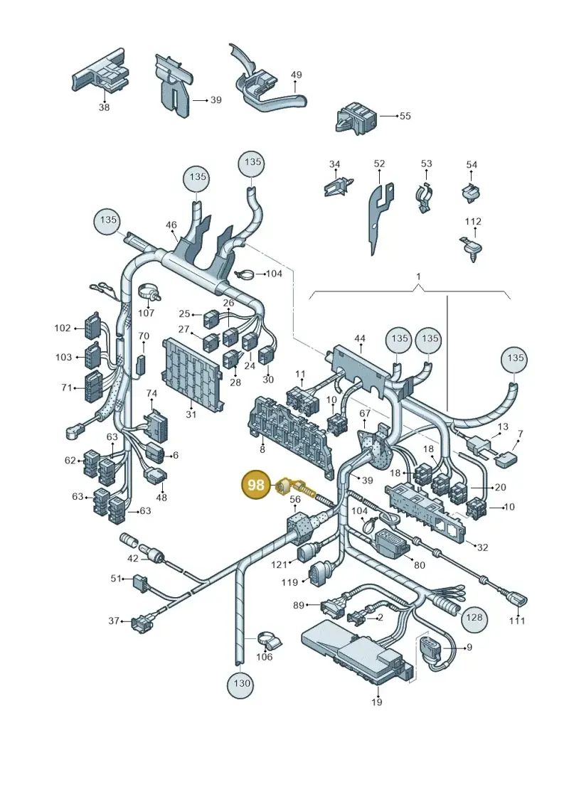 813972927 — Volkswagen New Beetle             06> (2005-) diagram 201971800, position 98