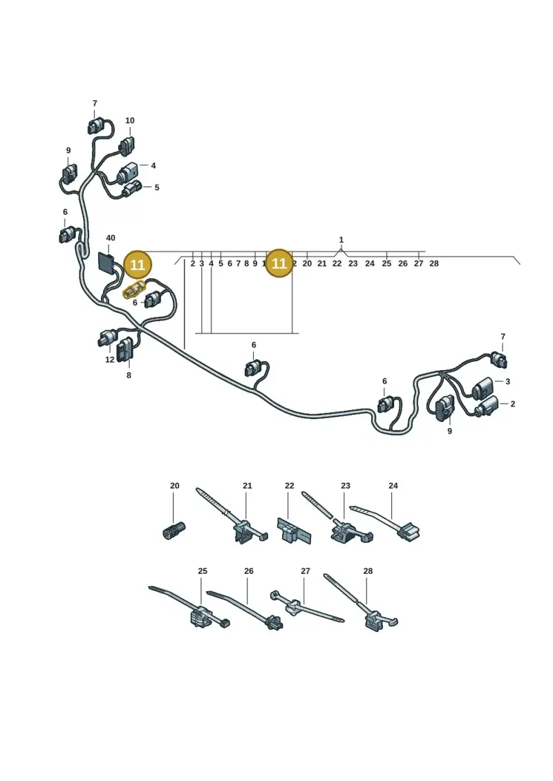 85E035447 — Audi A5 Limousine (2024-2025) diagram 8wk972700, position 11