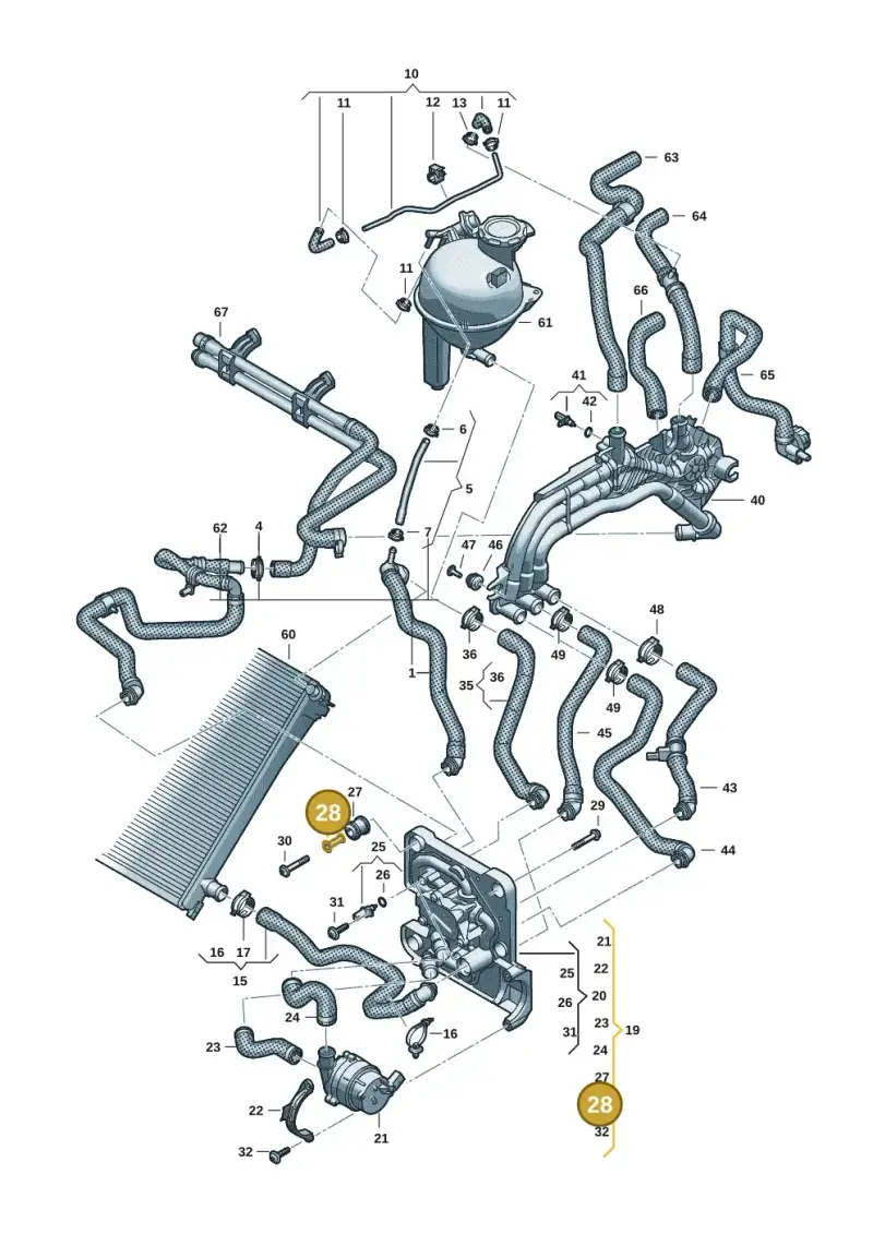 85E121199 — Audi Q6 e-tron (2023-2025) diagram f5s121000, position 28