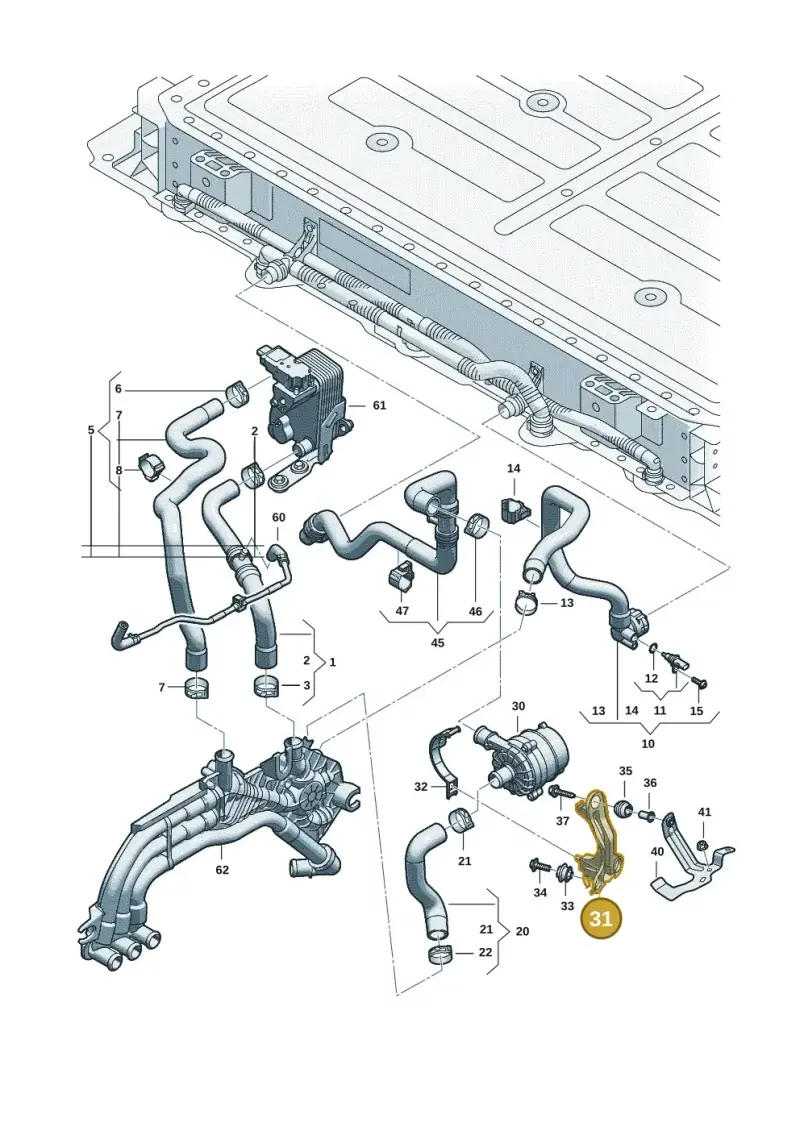 85E121214 — Audi Q6 e-tron (2023-2025) diagram f5s121010, position 31