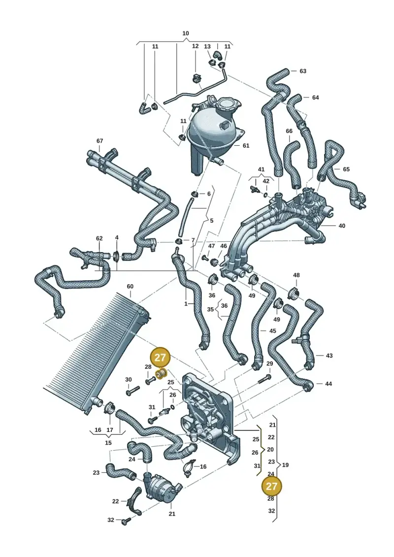 85E121275B — Audi Q6 e-tron (2023-2025) diagram f5s121000, position 27