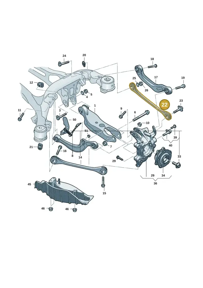 85E501529A — Audi Q6 e-tron (2023-2025) diagram f5s505300, position 22