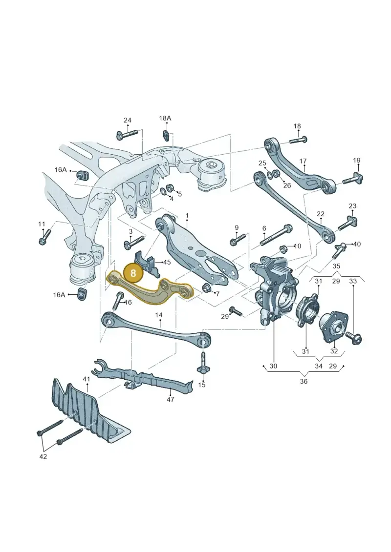 85E505323 — Audi RS6 Avant (2019-2025) diagram 435505300, position 8