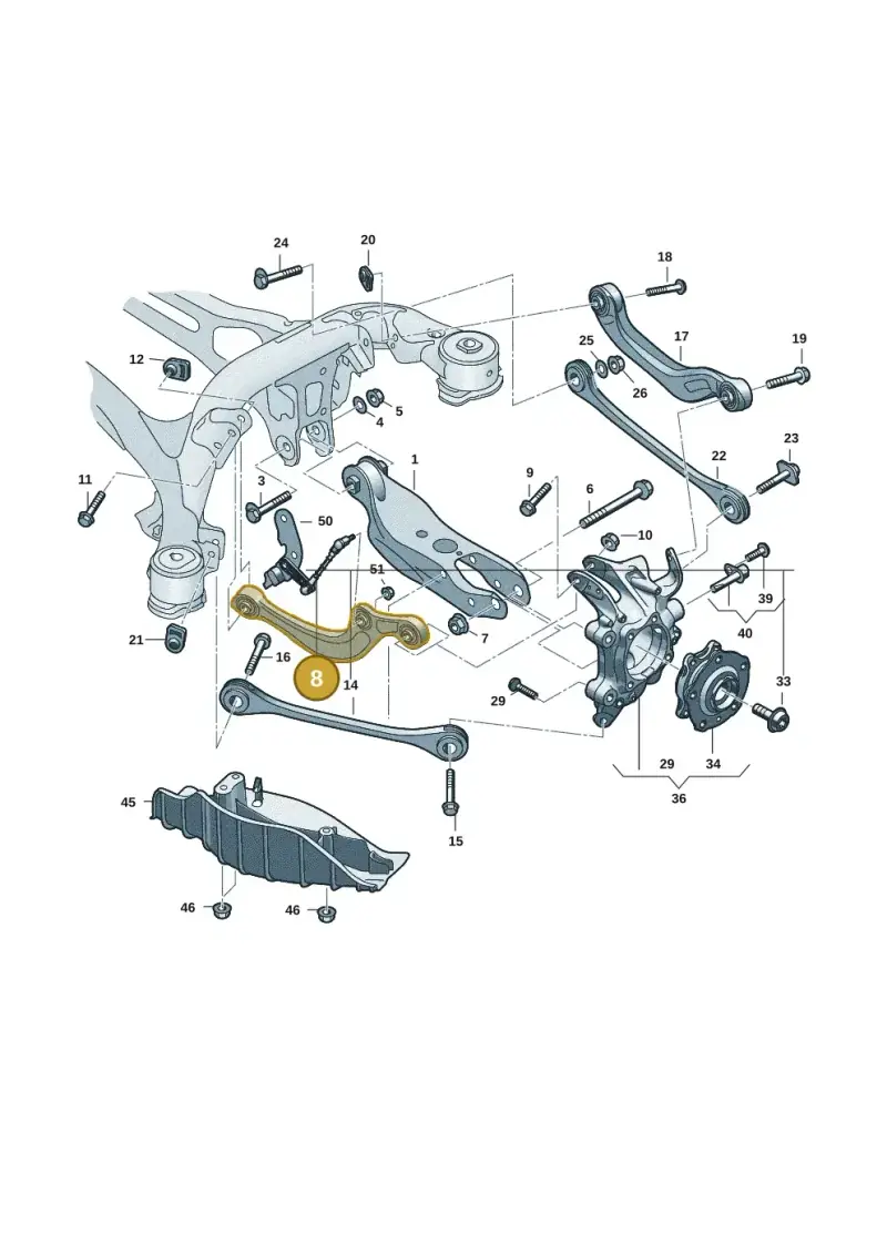 85E505323 — Audi Q6 e-tron (2023-2025) diagram f5s505300, position 8
