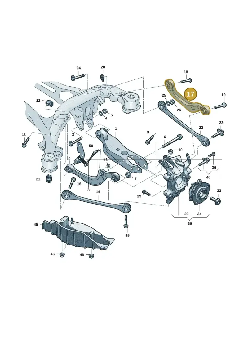 85E505398G — Audi Q6 e-tron (2023-2025) diagram f5s505300, position 17