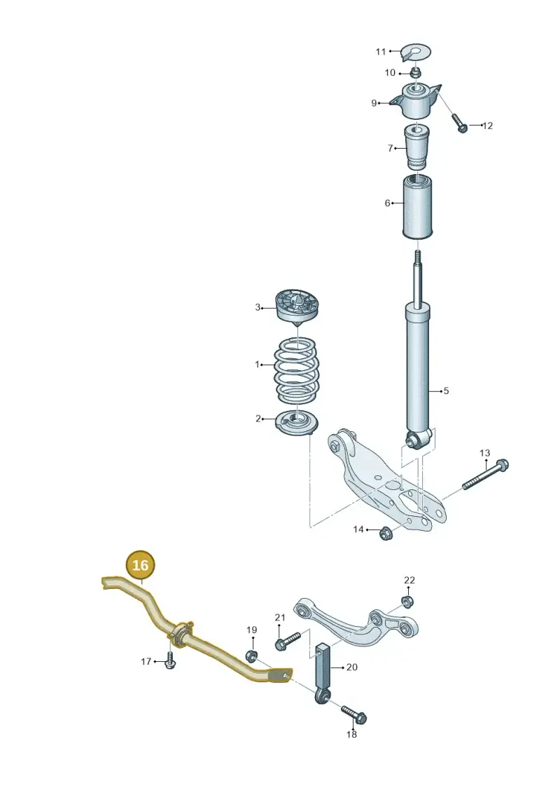 85E511305Q — Audi Q6 e-tron (2023-2025) diagram 859511000, position 16