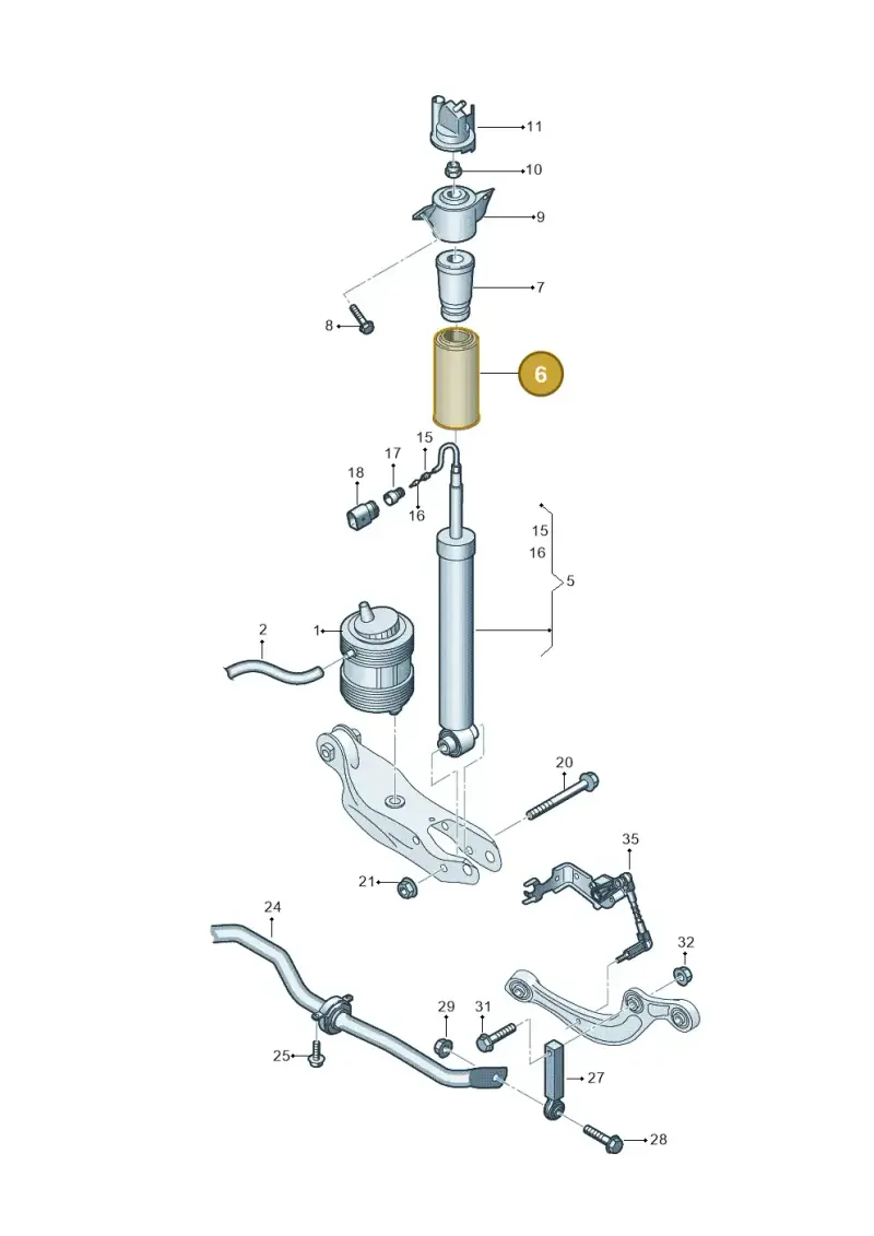 85E512137 — Audi Q6 e-tron (2023-2025) diagram 896511150, position 6
