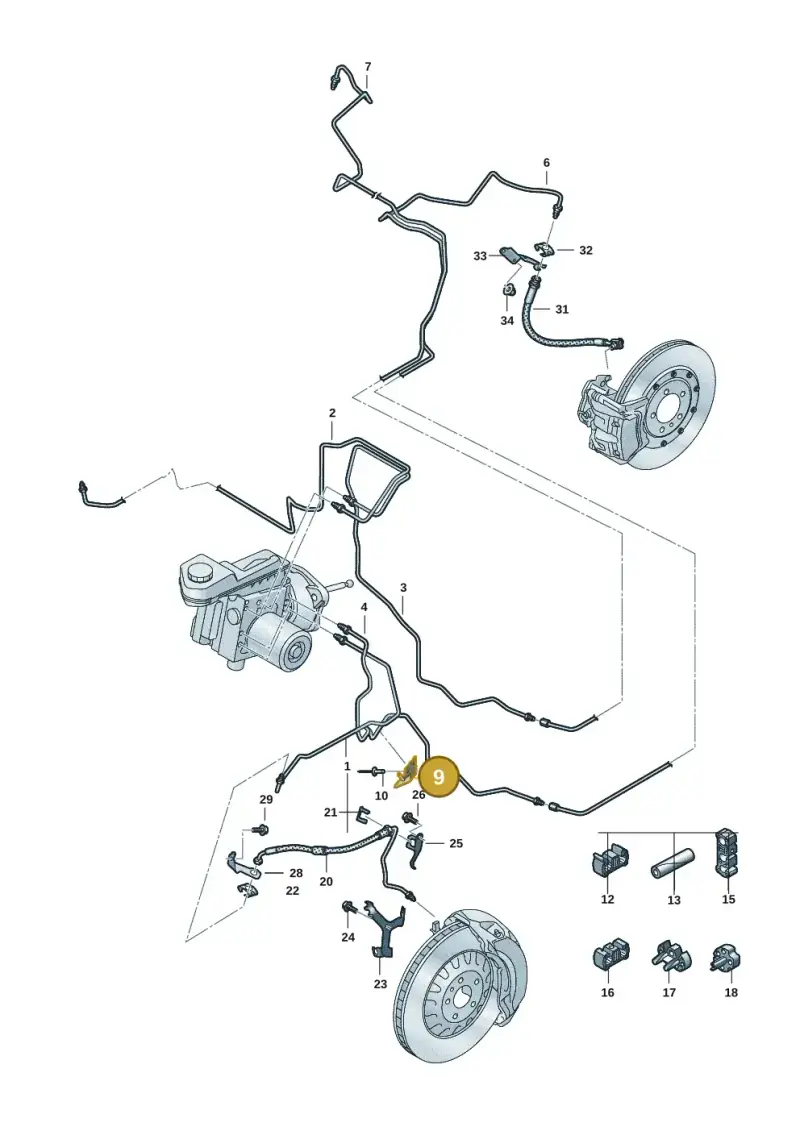85E614709A — Audi Q6 e-tron (2023-2025) diagram f5s611020, position 9