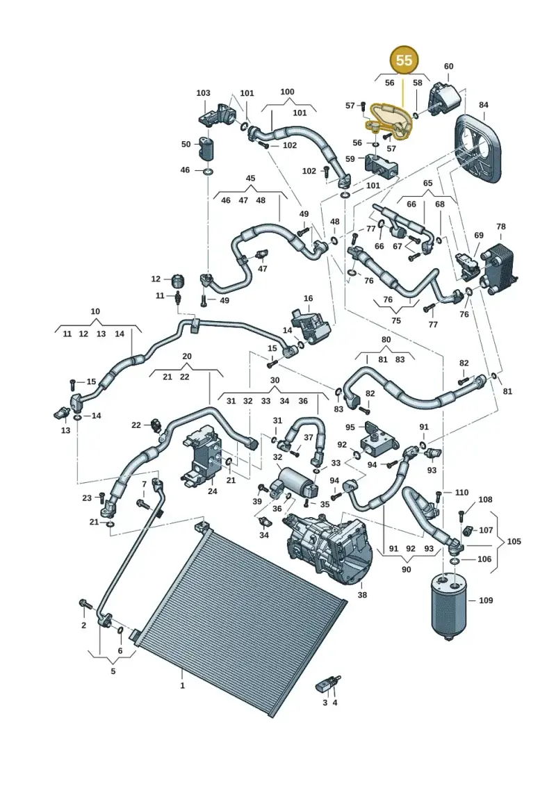 85E816720A — Audi Q6 e-tron (2023-2025) diagram f5s260700, position 55