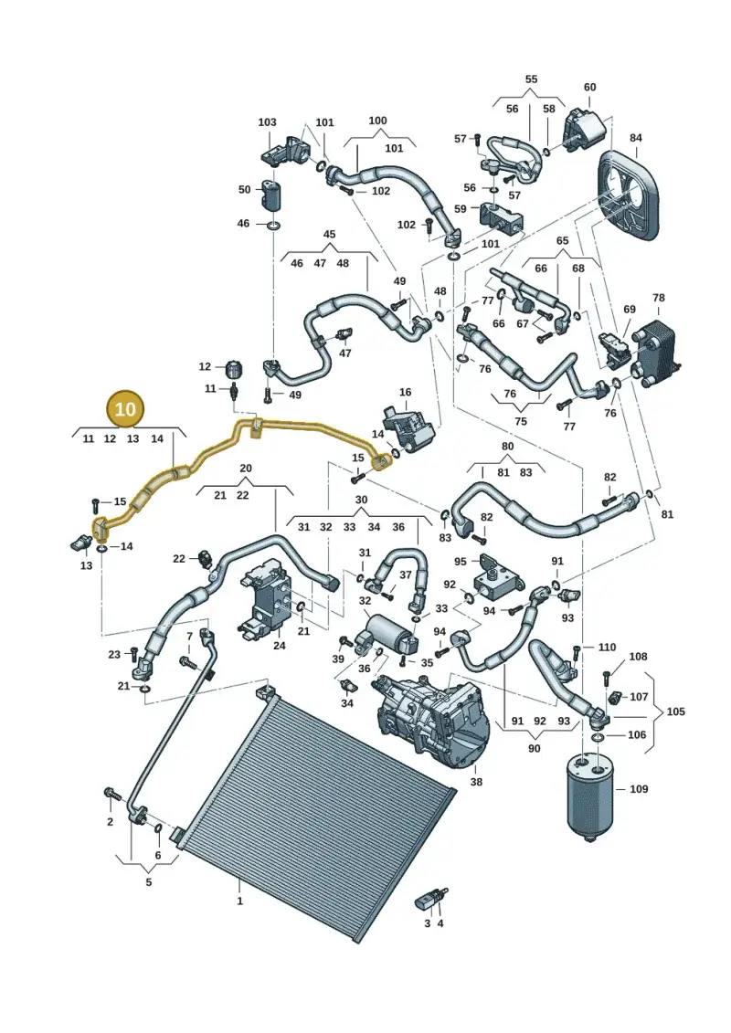 85E816741G — Audi Q6 e-tron (2023-2025) diagram f5s260700, position 10