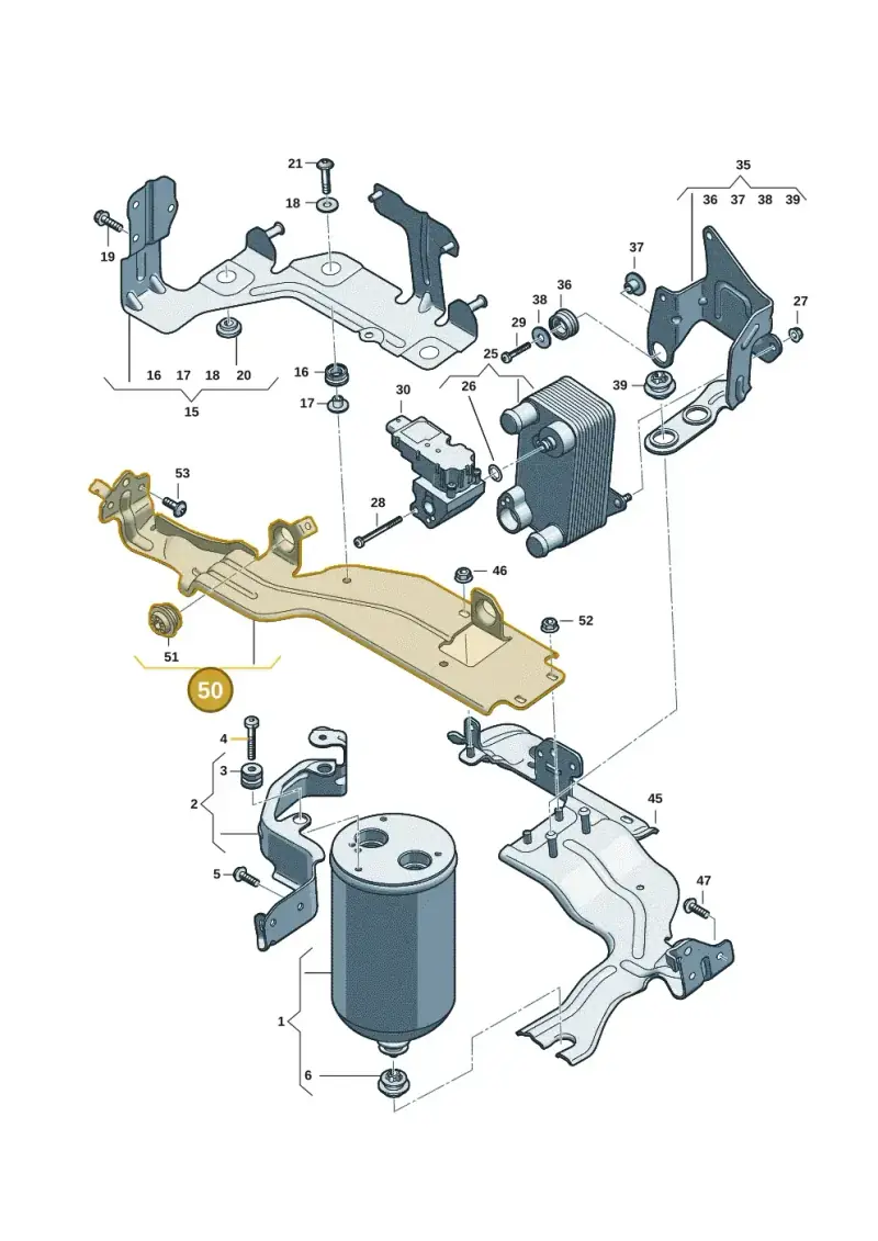 85E820195A — Audi Q6 e-tron (2023-2025) diagram f5s260780, position 50