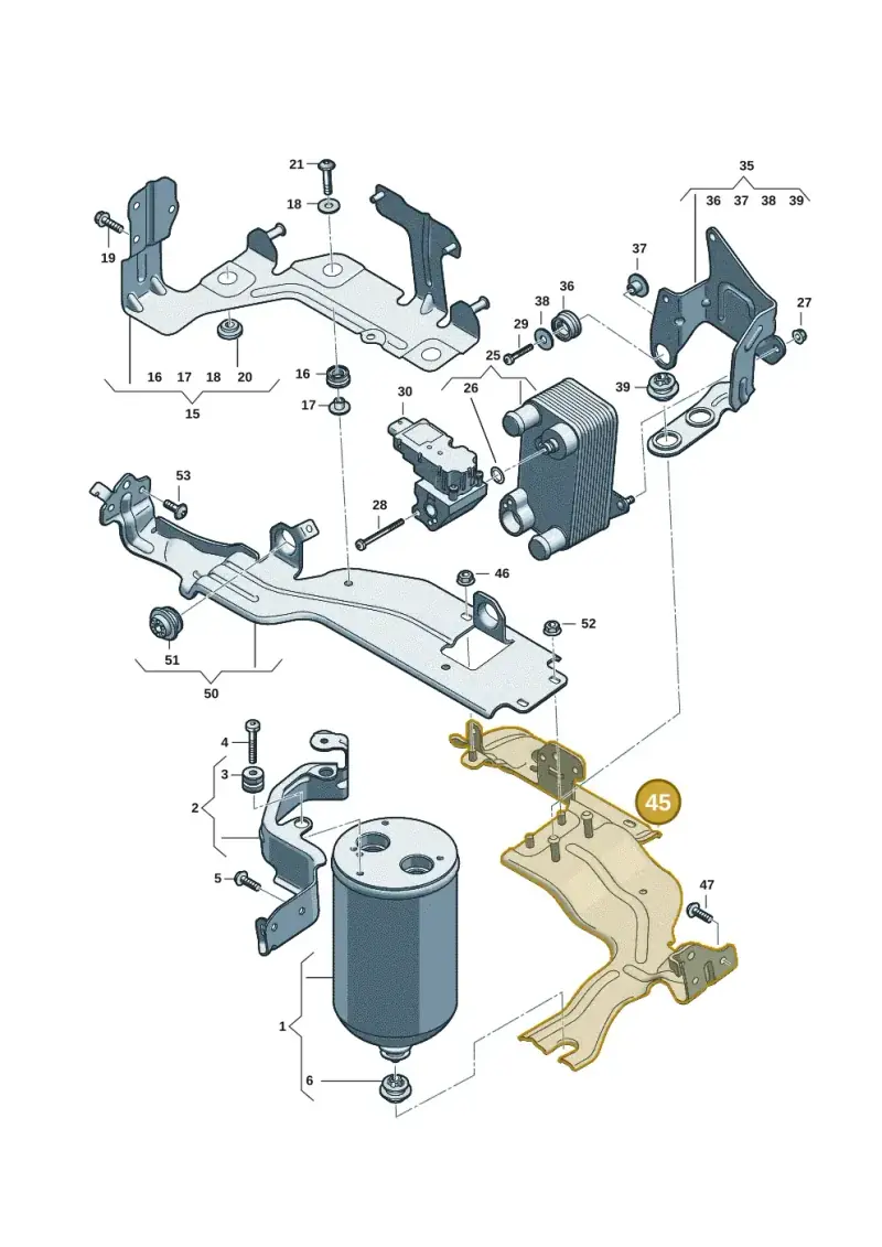 85E820195S — Audi Q6 e-tron (2023-2025) diagram f5s260780, position 45