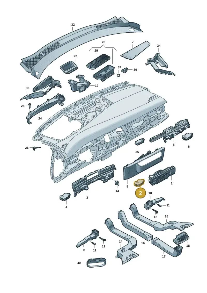 85E820511 — Volkswagen ID.7 Limousine Pro (2023-) diagram 14b819300, position 2