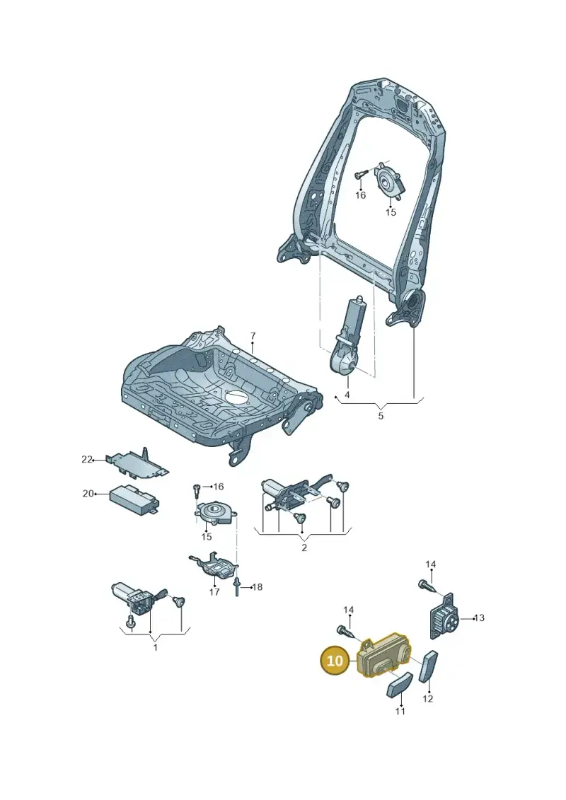 85E959747 — Audi RS6 Avant (2019-2025) diagram 435959200, position 10